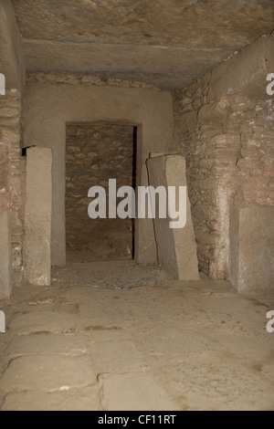 Tombe sotto la stele settentrionale campo in Axum o Aksum in Etiopia Foto Stock