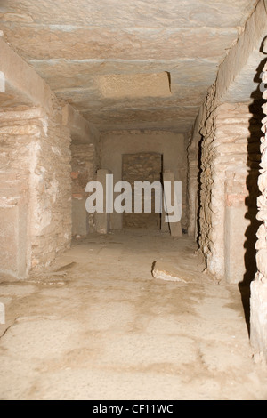 Tombe sotto la stele settentrionale campo in Axum o Aksum in Etiopia Foto Stock