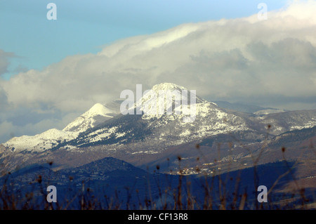 Di scena sul Monte di Viggiano, Basilicata, Italia Foto Stock