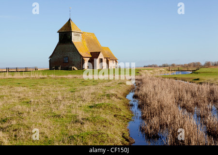 Fairfield Chiesa su Romney Marsh nel Kent Foto Stock