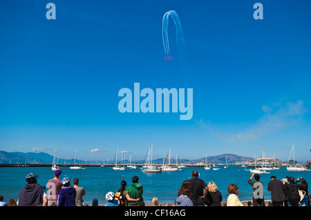 Royal Canadian Air Force 'Snowbirds' team, flotta settimana Air Show, San Francisco, California, Stati Uniti d'America Foto Stock