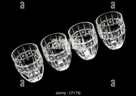 Set di derivazioni di Waterford Crystal 'Marquis' aggettivo whisky bicchieri (2007) Foto Stock