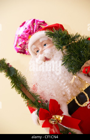 Santa Claus closeup toy Foto Stock