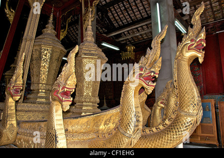 Carrello funerario Iva Xieng Thong tempio Luang Prabang Laos Foto Stock