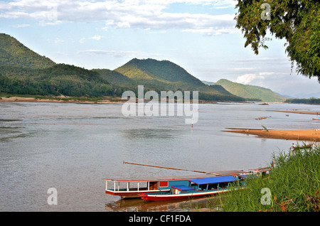 Il fiume Mekong Luang Prabang Laos Foto Stock