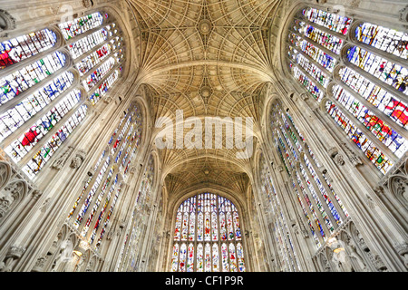 Interno della Cappella del King's College di Cambridge 5 Foto Stock