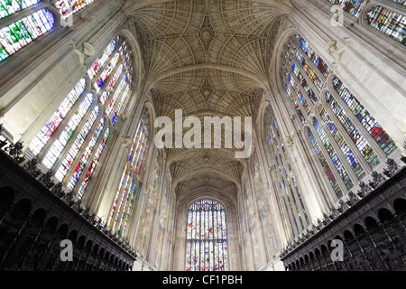 Interno della Cappella del King's College di Cambridge 2 Foto Stock