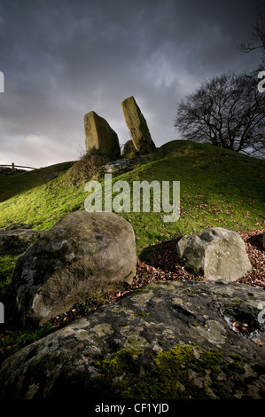 Neolitico Coldrum Chambered Long Barrow vicino Trottiscliffe, Kent, Regno Unito Foto Stock