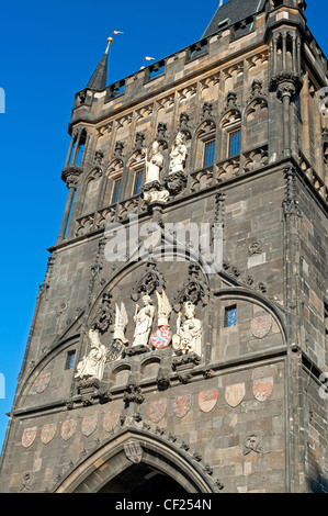 Torre del Ponte della Città Vecchia di Praga Foto Stock