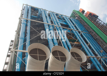 Il Centro Pompidou di Parigi Francia Foto Stock