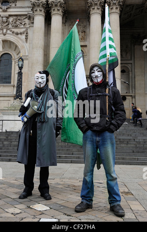 Occupare Londra manifestanti Foto Stock