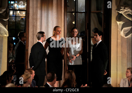 La Marchesa di New York pronto a indossare Primavera Estate 2012 Fashion Designer Georgina Chapman e Keren Craig Foto Stock