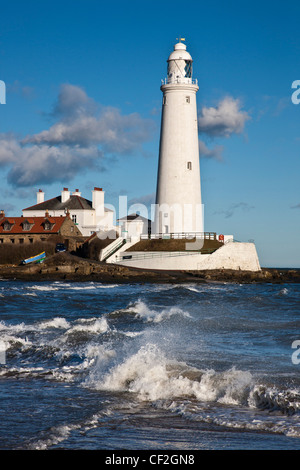 St Mary's Faro, Whitley Bay, Northumberland Coast Foto Stock