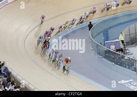 Londra velodromo olimpico ciclismo su pista bike racing Foto Stock