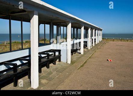 Un rifugio sul mare sulla Fort Hill in Margate. Foto Stock