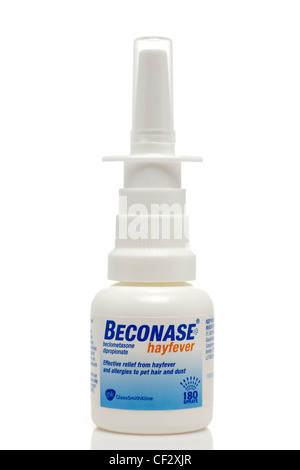 Beconase hayfever spray nasale Foto Stock