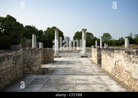 Riserva archeologica Abritus, campo militare romano, poi centro urbano nella provincia di Moesia inferiore all Impero Romano Foto Stock