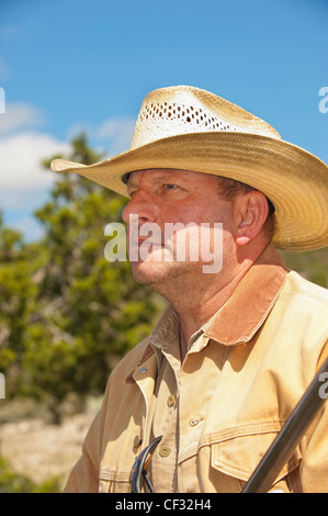 Ritratto di mezza età cowboy Foto Stock