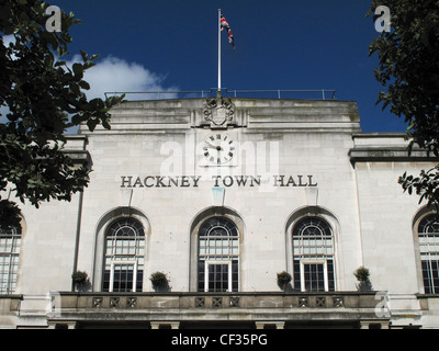 Hackney Town Hall in Mare Street. Foto Stock