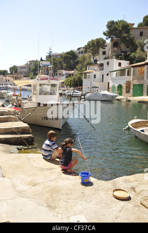 Cala Figuera Maiorca Balierics Spagna Foto Stock