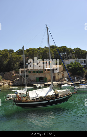 Le imbarcazioni da diporto a Cala Figuera Maiorca Balierics Foto Stock