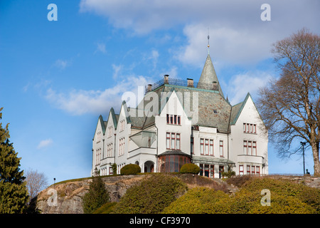 Immagine del vecchio palazzo reale di Bergen, Norvegia Foto Stock