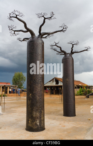 Artigianato malgascio stagno di Antananarivo in Madagascar Foto Stock