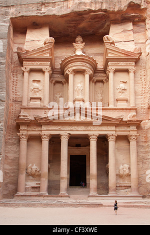 Un viaggio attraverso Petra, Giordania. Foto Stock