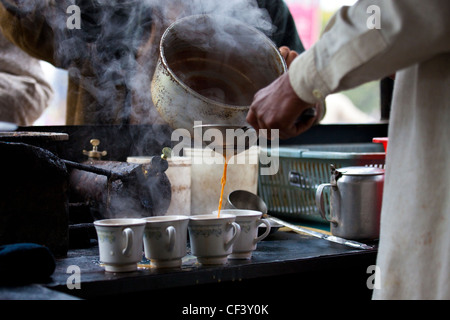 Stallo Chai, Islamabad, Pakistan Foto Stock