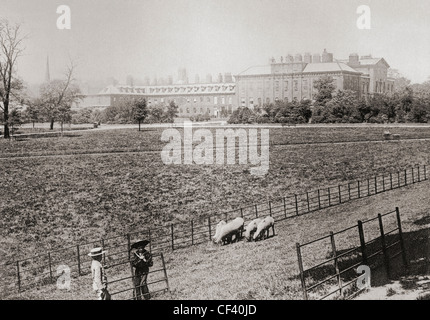 Kensington Palace, Kensington Gardens, Londra, Inghilterra nel tardo XIX secolo. Foto Stock