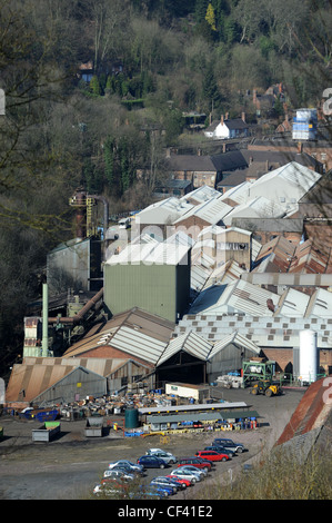 Il Aga-Rayburn nella factory di Coalbrookdale Telford. La fabbrica si trova su uno degli originali siti di fonderia di Abraham Darby I Foto Stock