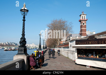 Lambeth Pier in Londra England Regno Unito Foto Stock