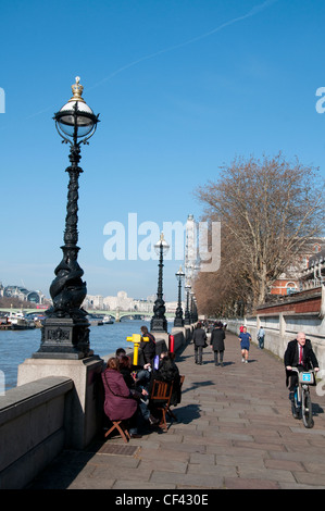 Lambeth Pier in Londra England Regno Unito Foto Stock