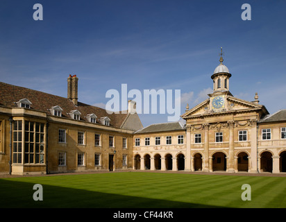 Emmanuel College di Cambridge. Il collegio degli edifici gamma dal Medioevo alla fine del ventesimo secolo e i giardini hanno ext Foto Stock
