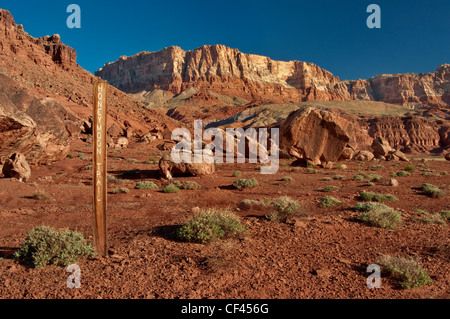 Paria Plateau scarpata a Vermiglio scogliere monumento nazionale, Arizona, Stati Uniti d'America Foto Stock