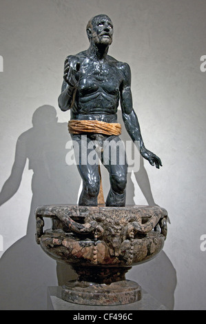 Vecchio Pescatore noto come Seneca morendo 2 Cent AD romana in marmo nero e alabastro da Roma collezione Borghese Foto Stock