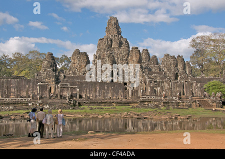 Tempio Bayon Angkor Cambogia Foto Stock