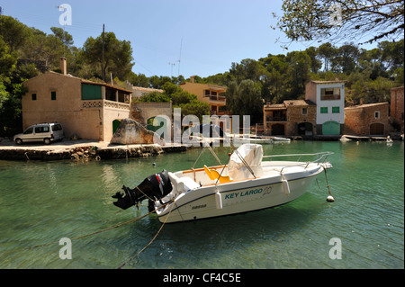 Le imbarcazioni da diporto a Cala Figuera Maiorca Balierics Foto Stock