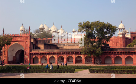 India, Uttar Pradesh, Agra, Fort, Moti Masjid, perla moschea, Foto Stock