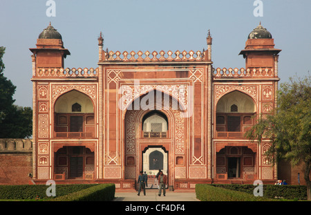 India, Uttar Pradesh, Agra, Itimad-ud-Daulah, gate, Foto Stock