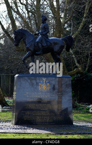 Statua di Maharajah Duleep Singh su Butten isola a Thetford, Norfolk Foto Stock