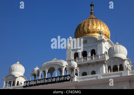 India, Delhi, Gurdwara Bangla Sahib, tempio sikh, Foto Stock