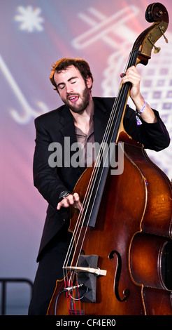 La Mississippi Azienda ferroviaria a giocare a Voodoo Fest 2011 in New Orleans, LA. Foto Stock