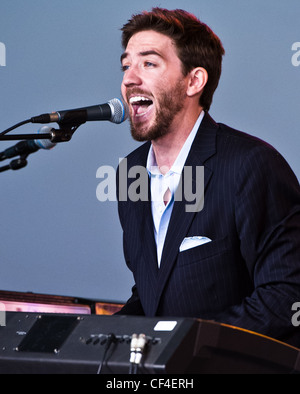 La Mississippi Azienda ferroviaria a giocare a Voodoo Fest 2011 in New Orleans, LA. Foto Stock