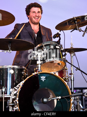 La Mississippi Azienda ferroviaria a giocare a Voodoo Fest 2011 in New Orleans, LA. Foto Stock