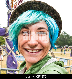 La Mississippi Azienda ferroviaria a giocare a Voodoo Fest 2011 in New Orleans, LA. Foto Stock