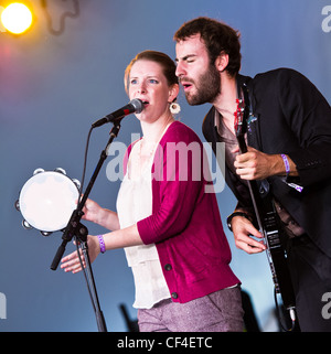 La Mississippi Azienda ferroviaria a giocare a Voodoo Fest 2011 in New Orleans, LA. Foto Stock