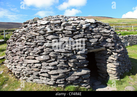 Un alveare di Fahan capanna, Caher Conor (Cathair na gConchuireach). Il rifugio fu probabilmente utilizzata come una dimora familiare e può risalire a Foto Stock