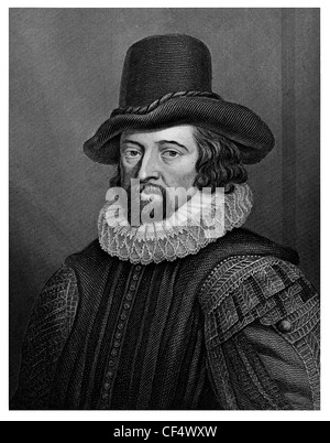 Francis Bacon KC 1561 1626 Il filosofo inglese scienziato giurista autore procuratore generale Lord Cancelliere metodo scientifico Foto Stock