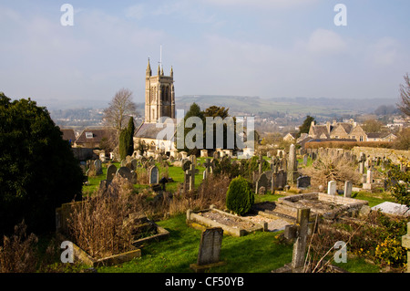 Cimitero Cimitero di San San Swithun's Chiesa Bathford Foto Stock